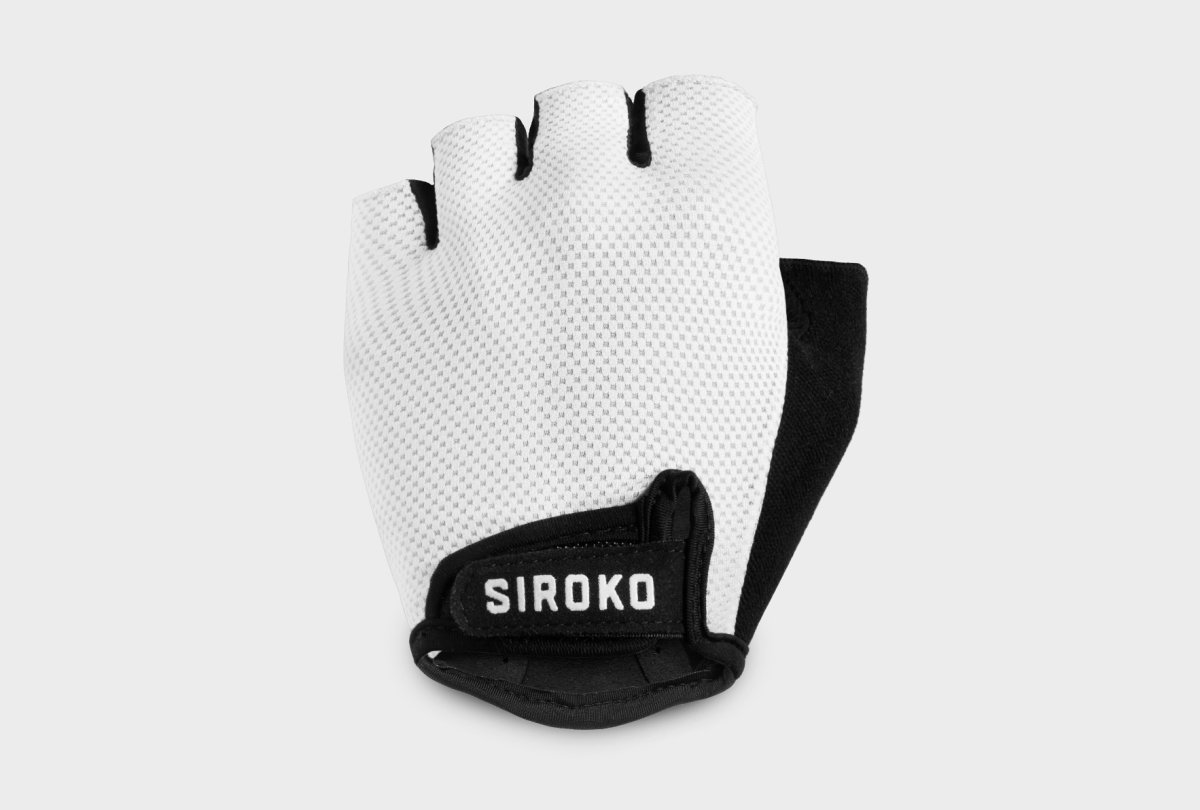 Fahrradhandschuhe Siroko Aero White