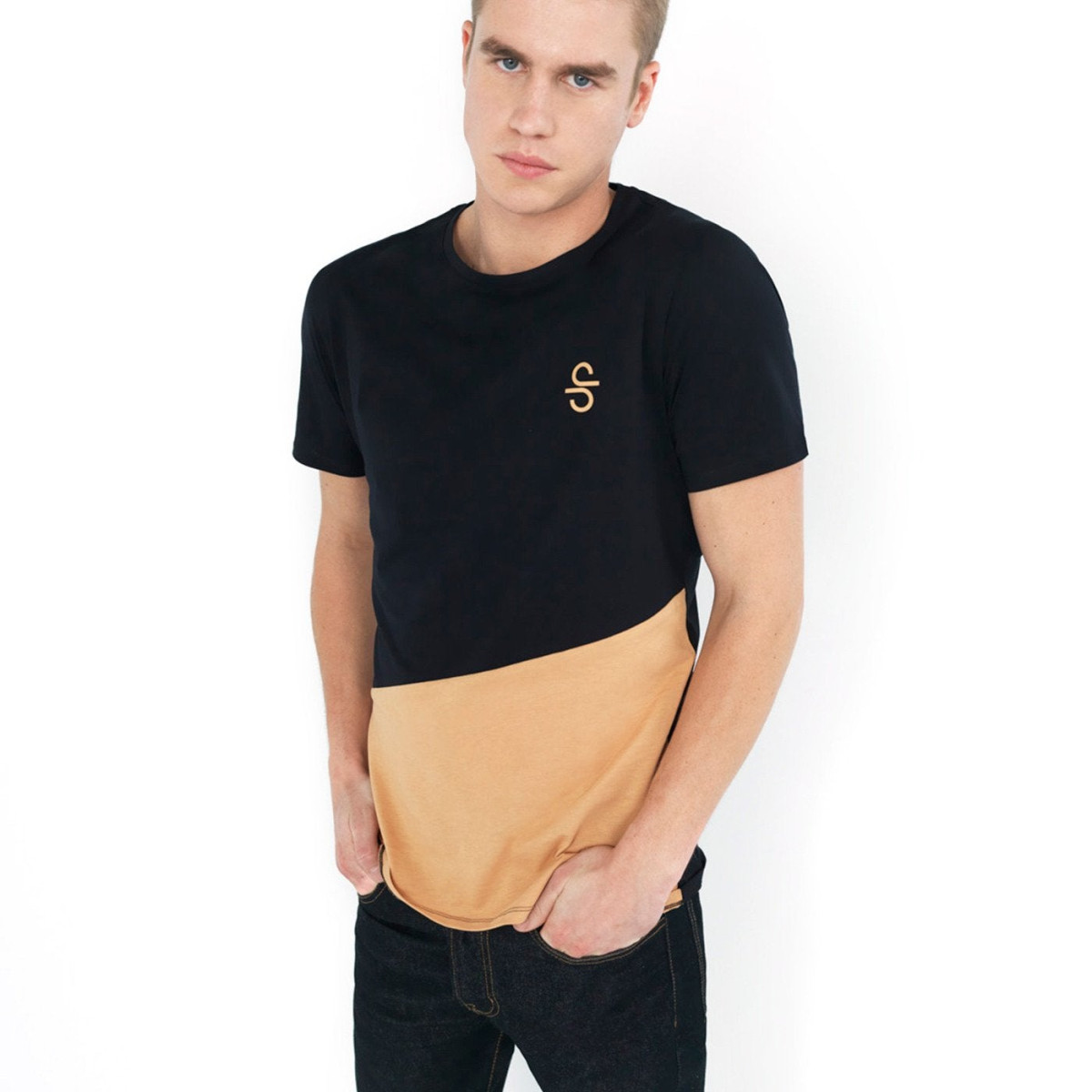 MÃ¤nner-T-Shirt Siroko Camel 