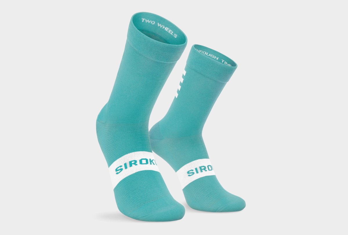 Fahrradsocken Siroko S1 Cyan Trollstigen