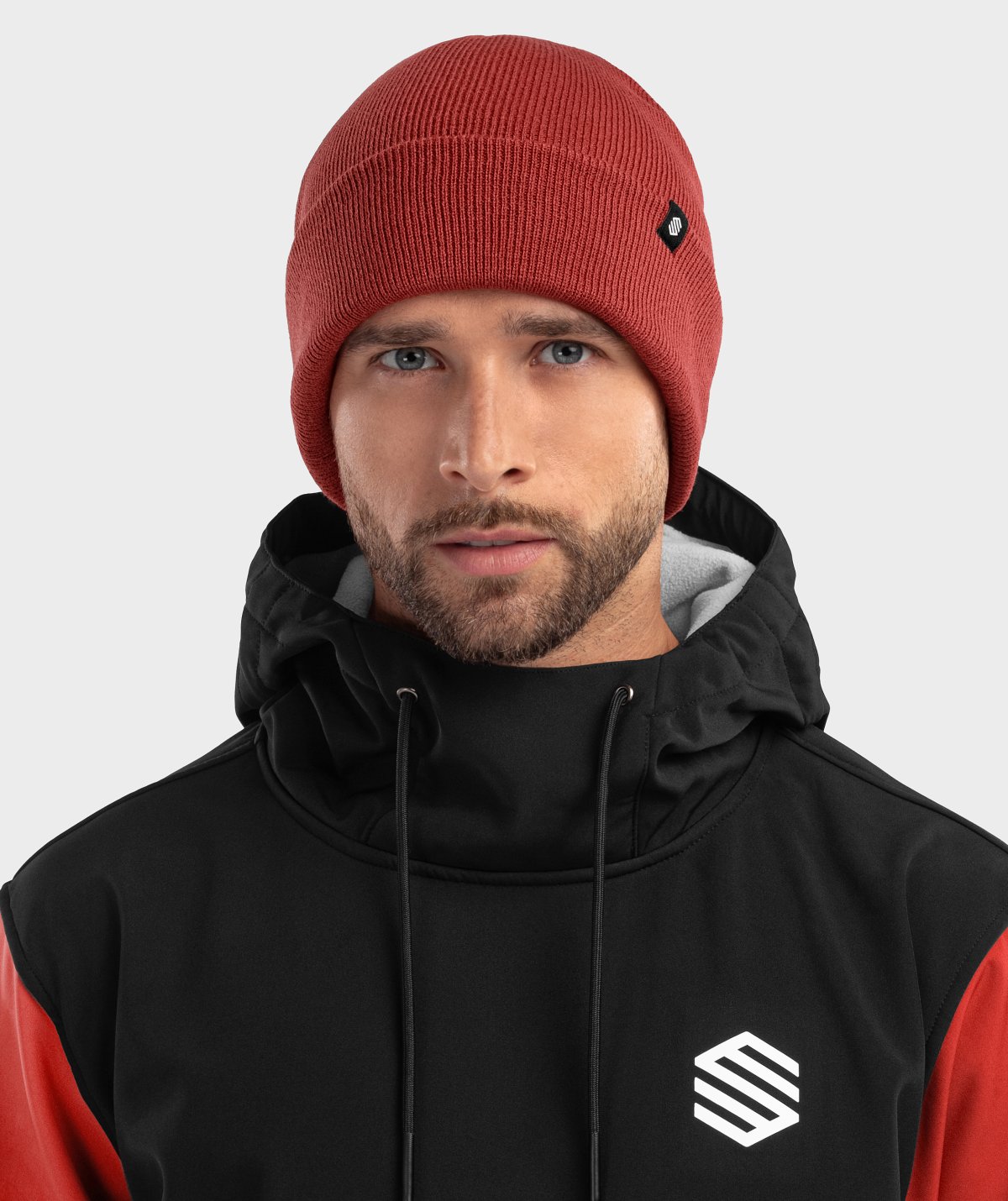 Winterbeanie Siroko Snowflake Clay