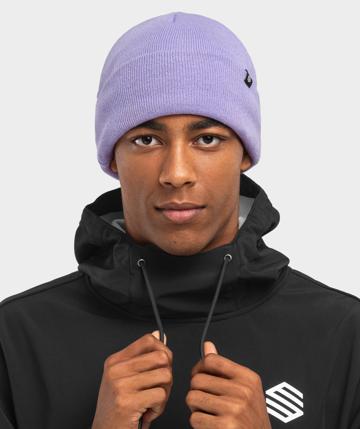 Winterbeanie Siroko Snowflake Violet