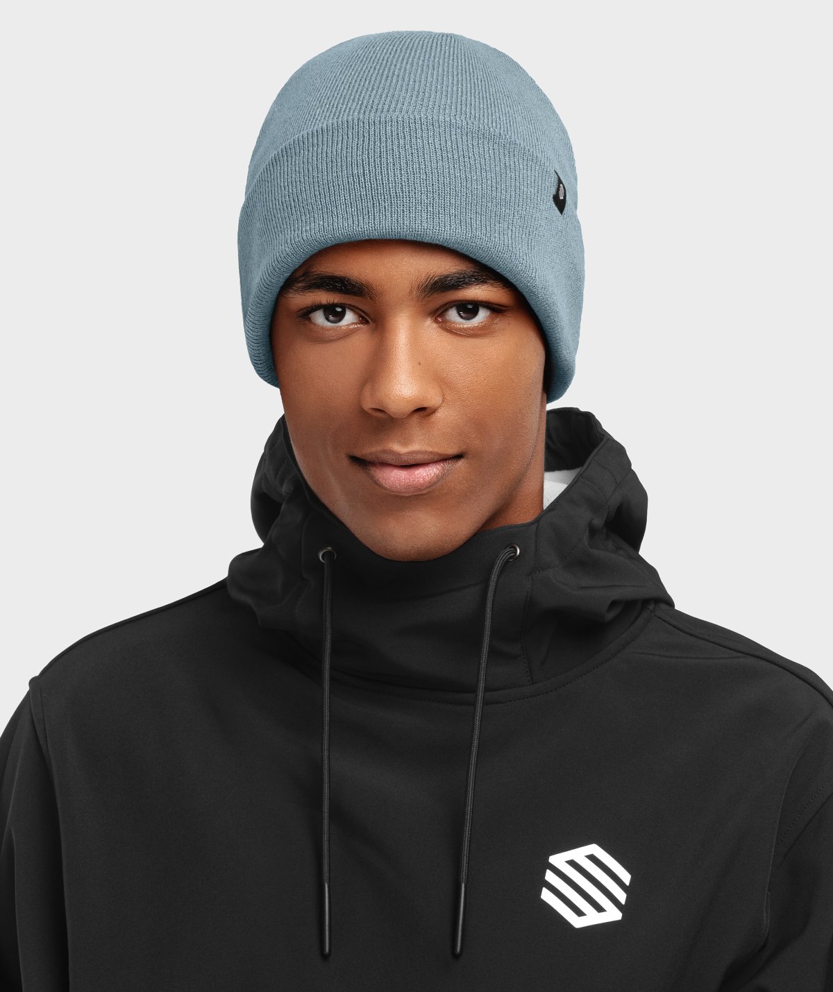 Winterbeanie Siroko Snowflake Steel
