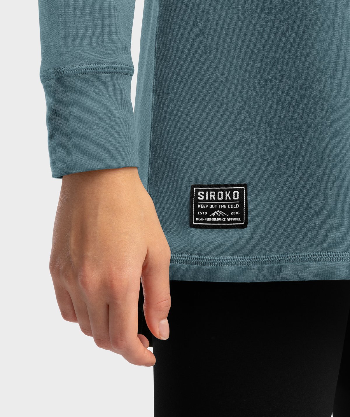 Snowboard- und Skibaselayer Siroko SLUSH-W Steel fÃ¼r Damen