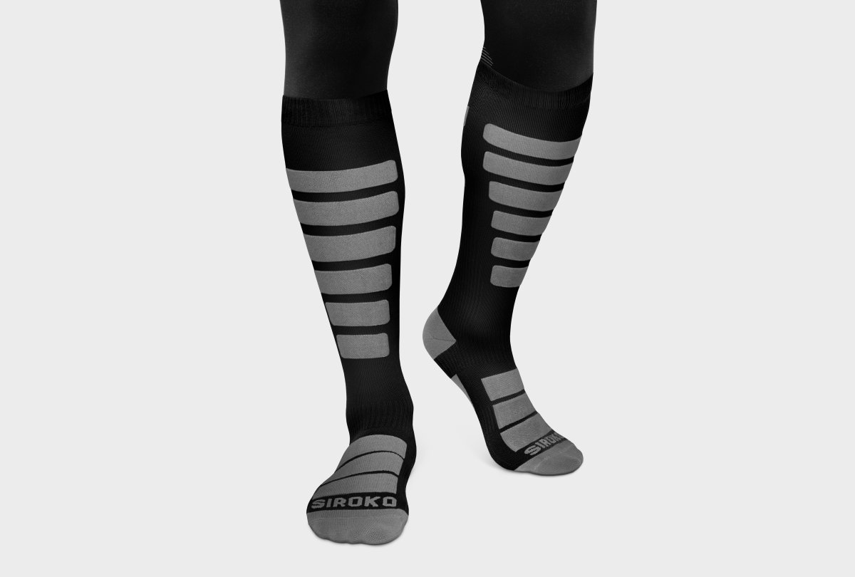 Snowboard- und Skisocken Siroko AORAKI Black