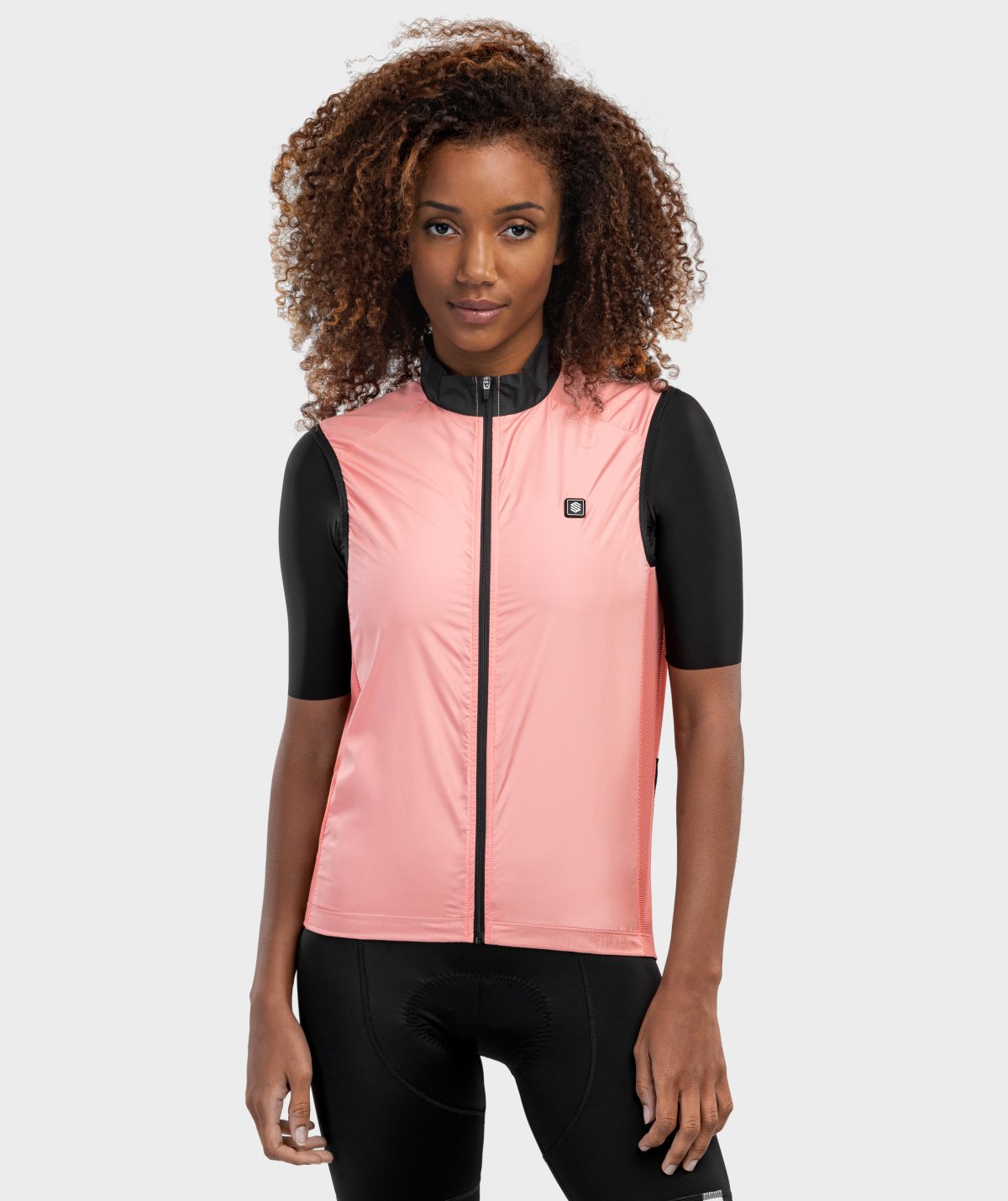 Winddichte Fahrradweste Siroko V1-W Pink Wind fÃ¼r Damen