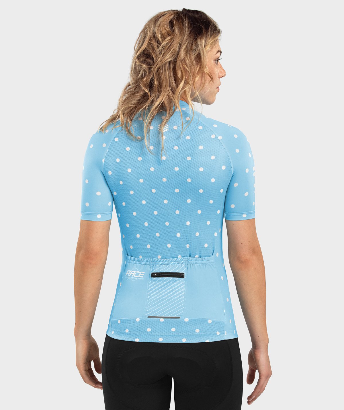 Biologisch abbaubares Radtrikot fÃ¼r Damen Siroko Race Dots