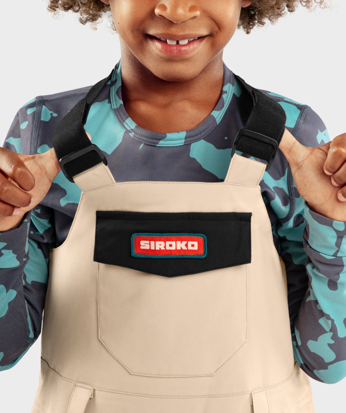 Snowboard-TrÃ¤gerhose fÃ¼r Jungen Siroko KB1 Native