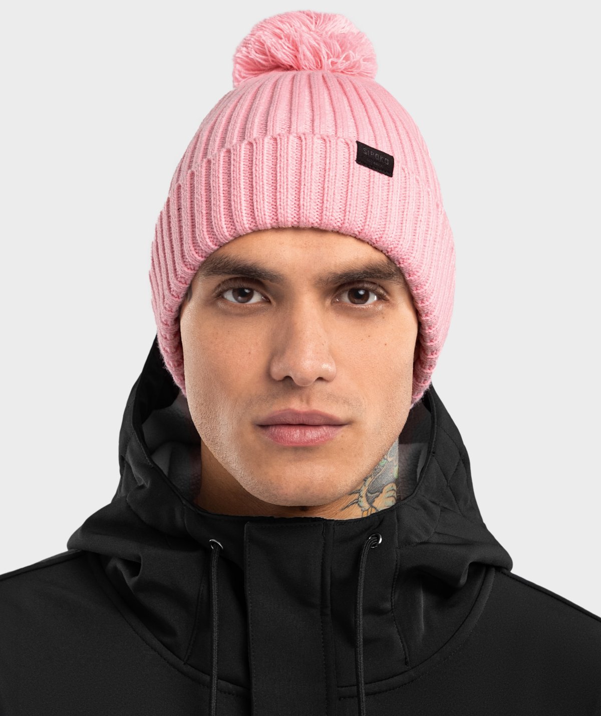 Winterbeanie mit Bommel Siroko Lulu