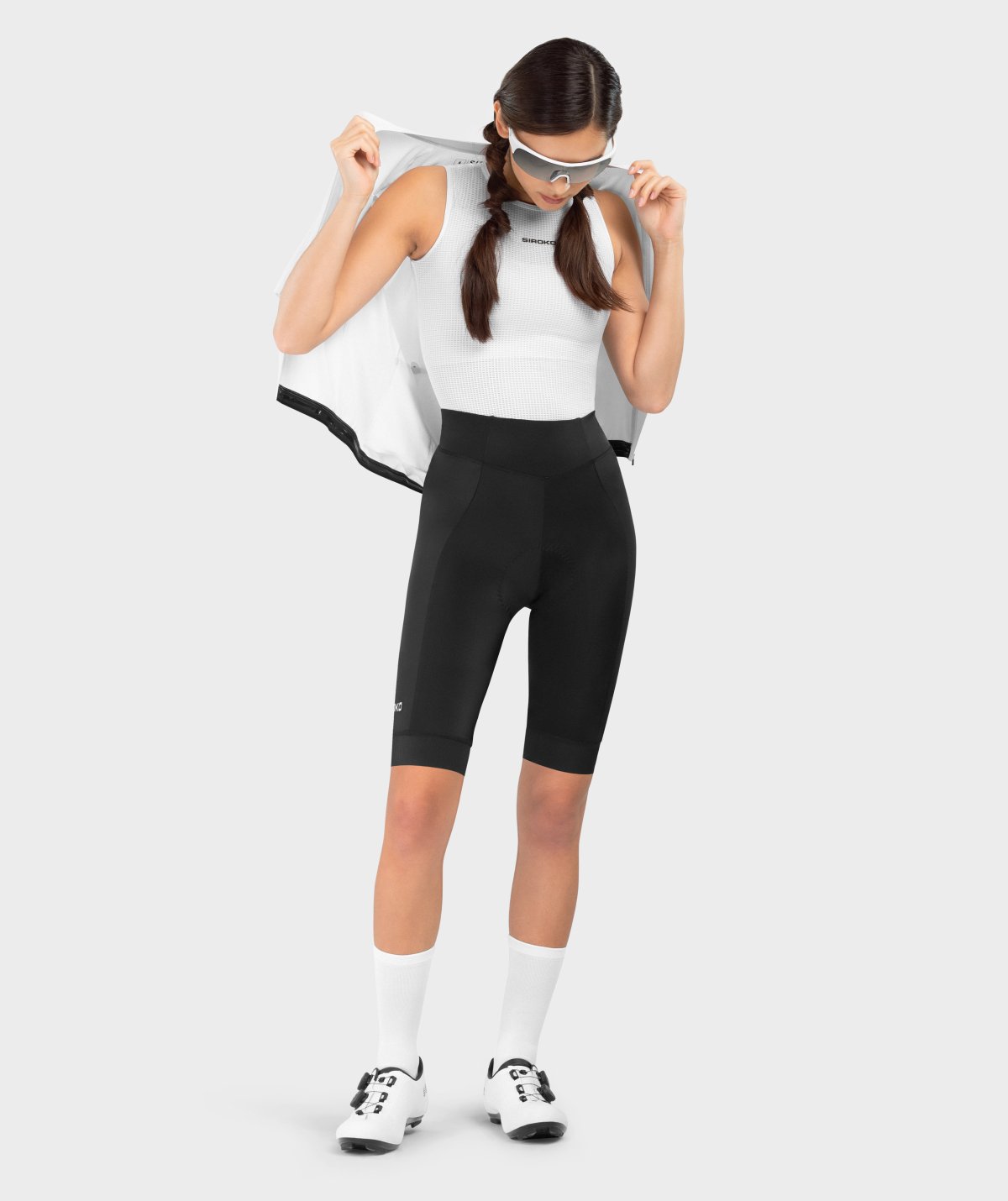 Kurze Fahrradhose mit Sitzpolster fÃ¼r Damen Siroko Bonette