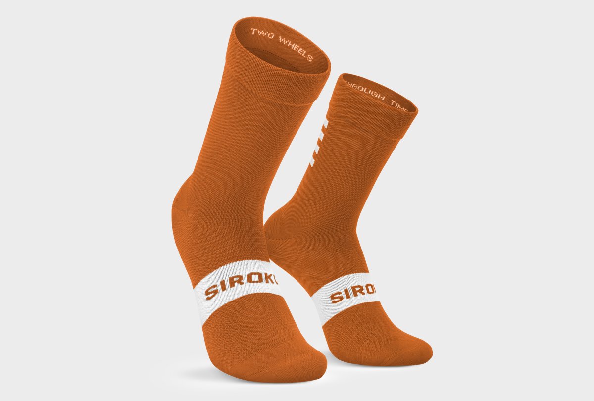 Fahrradsocken Siroko S1 Ochre Major