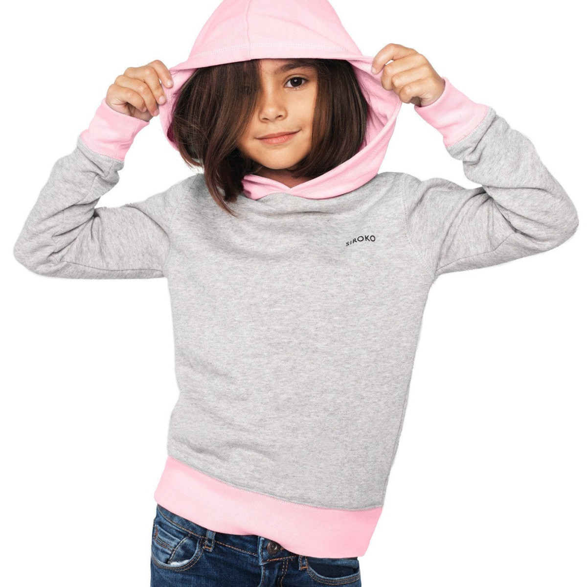 Siroko Good Vibes Kinder-Sweatshirt mit Kapuze