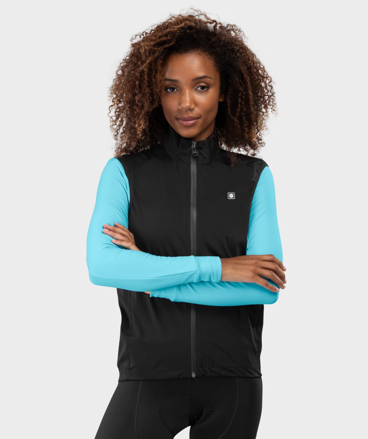 Winddichte Fahrradweste fÃ¼r Damen Siroko SRX Layer-W