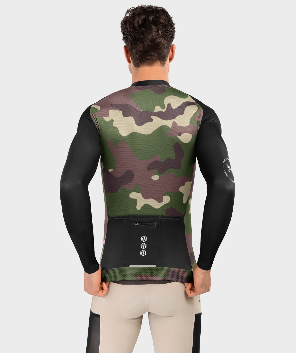 LangÃ¤rmliges Gravel-Radtrikot Siroko GM2 Camouflage
