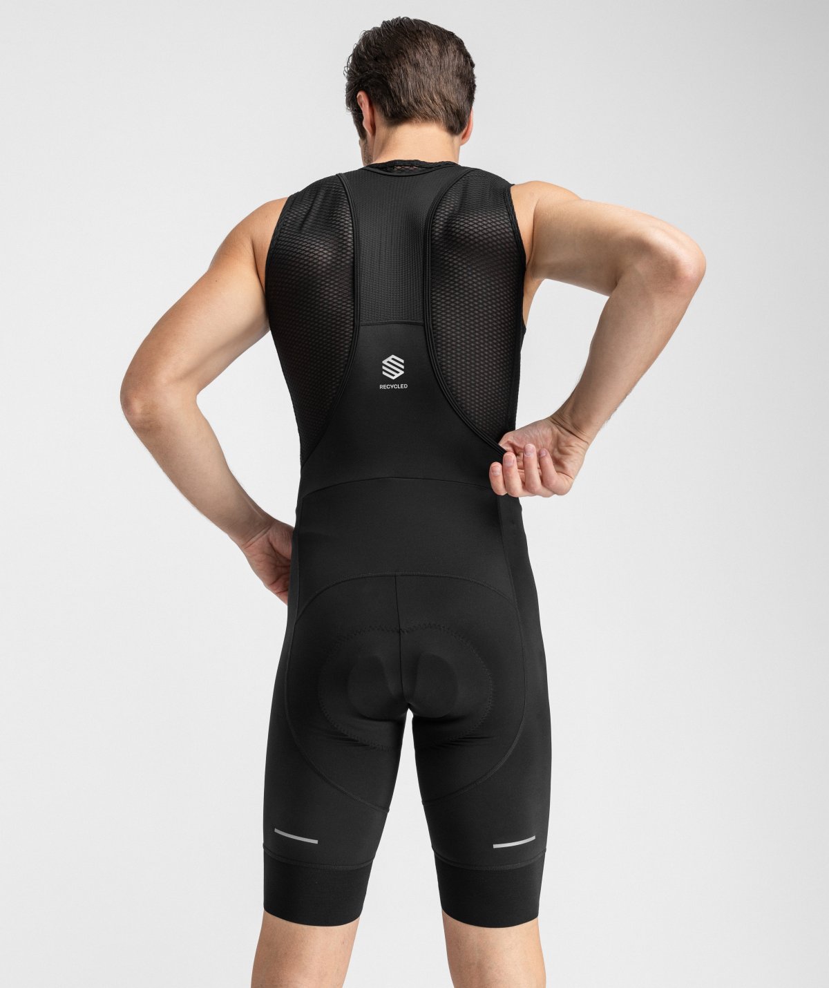 Malhao kurze Herren-FahrradtrÃ¤gerhose aus Recyclingmaterialien