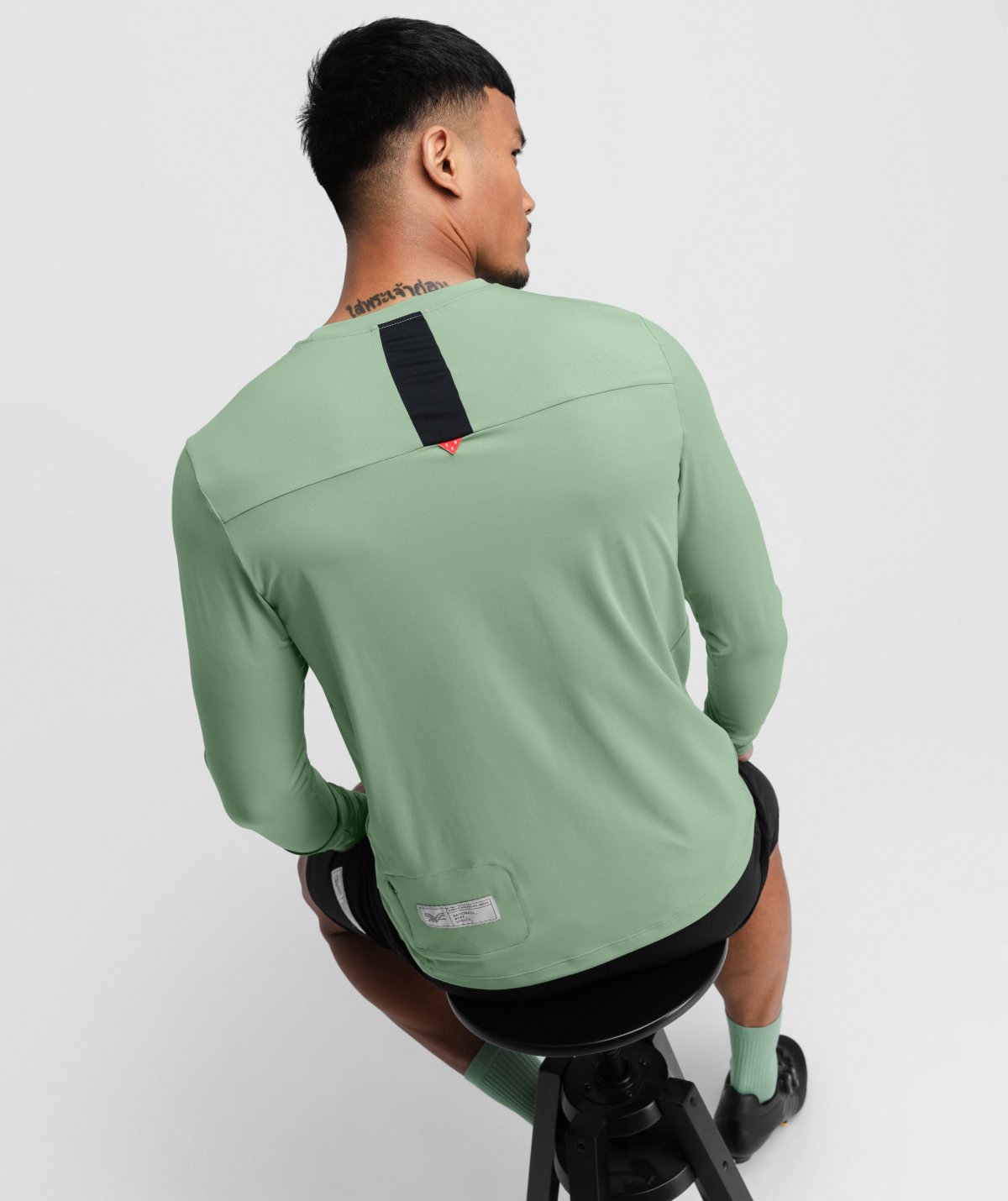 LangÃ¤rmeliges Gravel-T-shirt Radsport fÃ¼r Herren Spruce