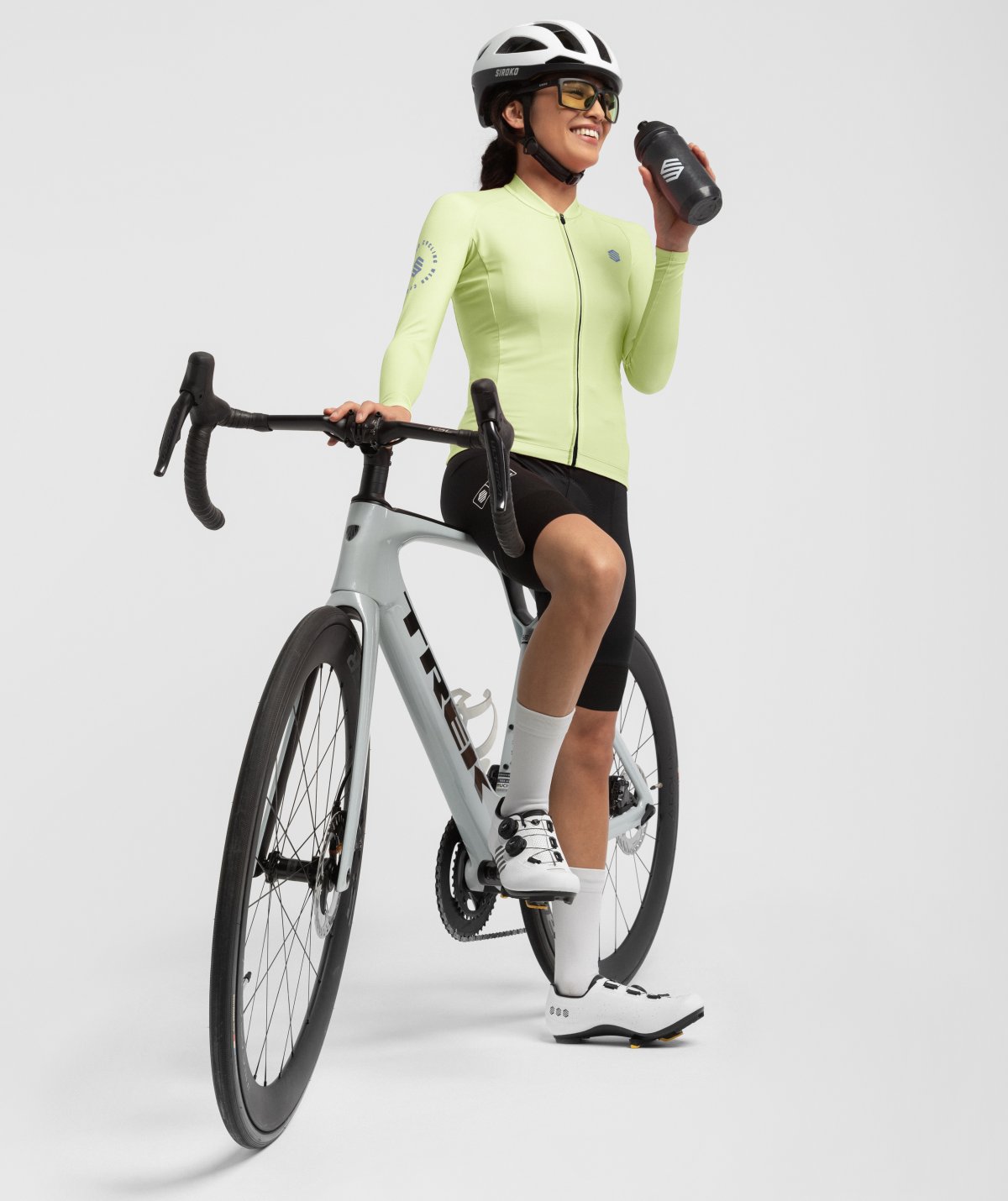 LangÃ¤rmliges Radtrikot Siroko M2 Panache fÃ¼r Damen