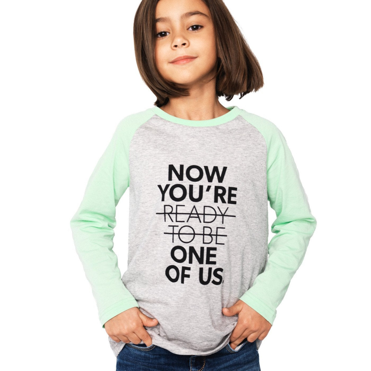 Siroko Funny Friends Kinder-T-Shirt mit RaglanÃ¤rmeln