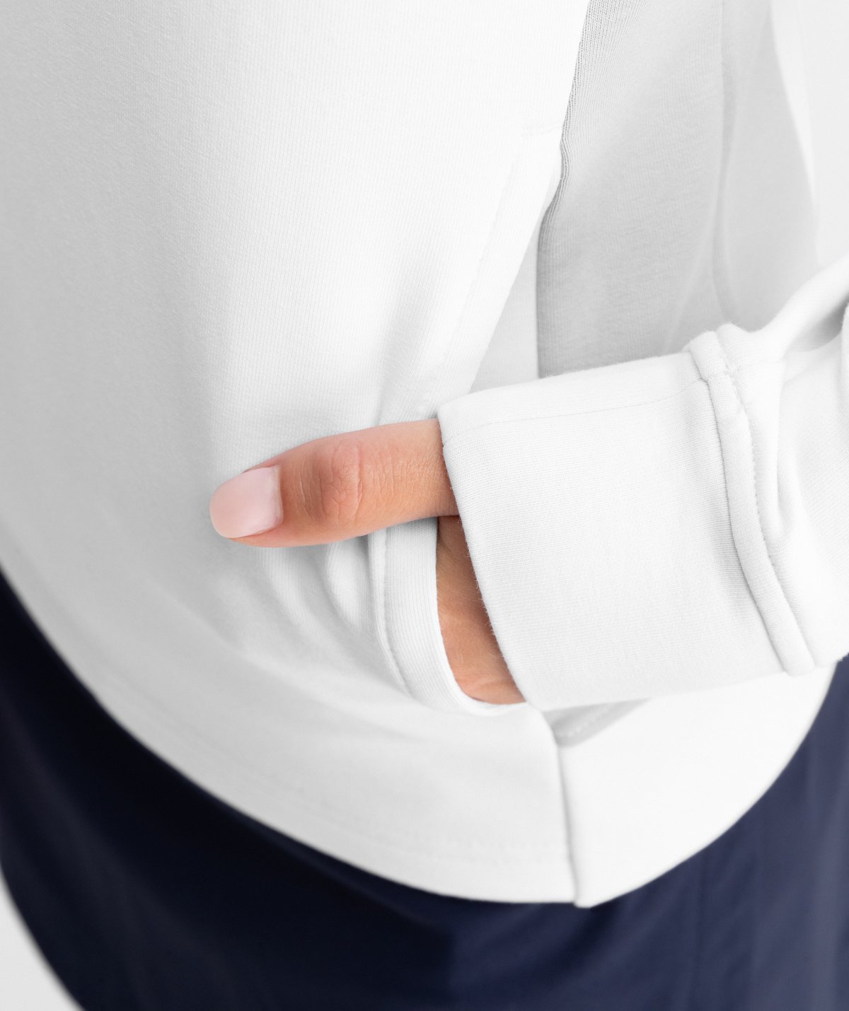 Caddy White Damen-Golfpullover mit ViertelreiÃverschluss