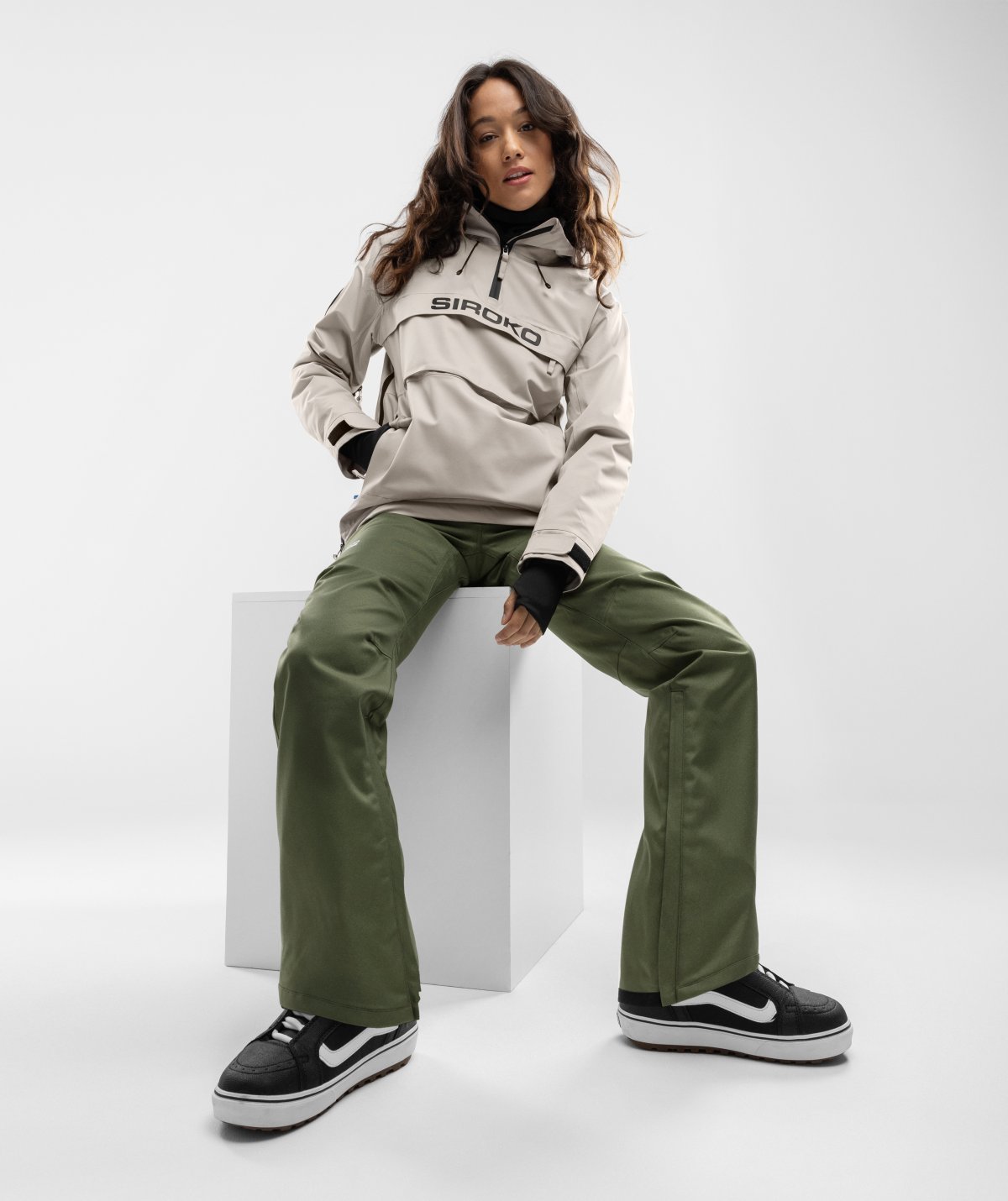 Hardshell-Snowboardhose für Damen Siroko P2-W Taiga