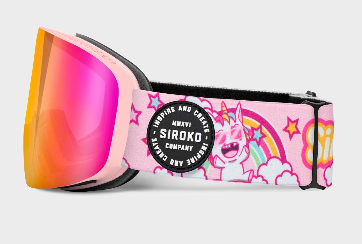 Snowboard- und Skibrillen fÃ¼r Kinder Siroko GX Kids Snow Unicorns