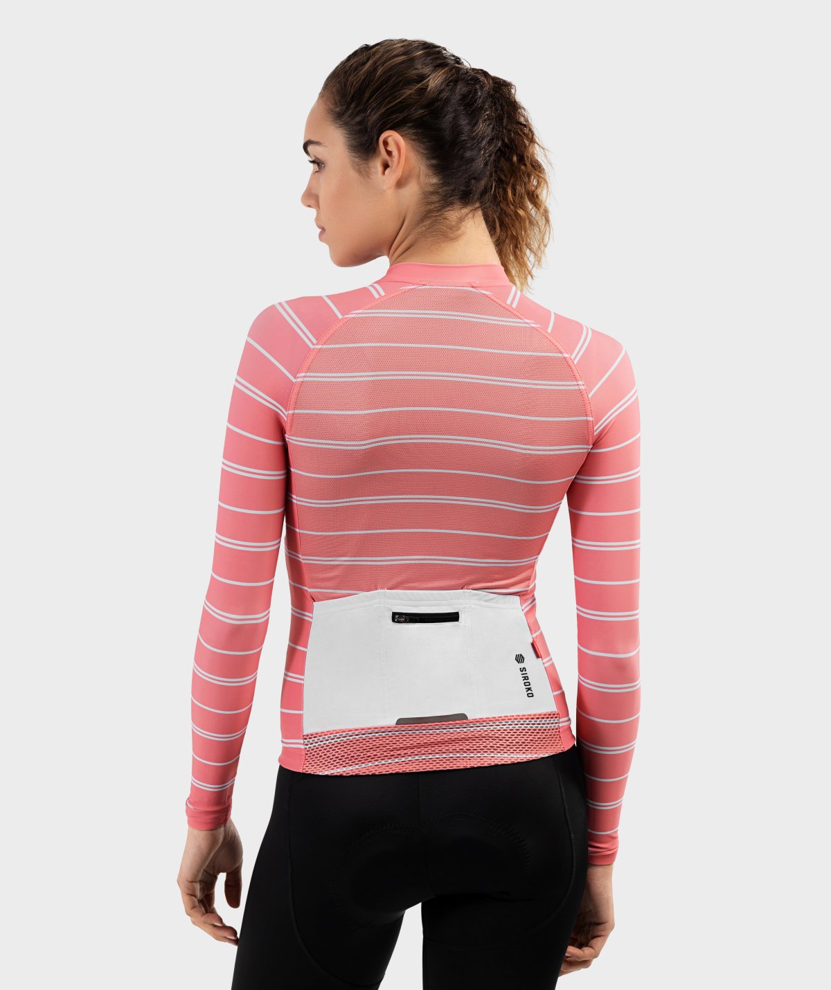 LangÃ¤rmliges Radtrikot Siroko M2 Valparola fÃ¼r Damen