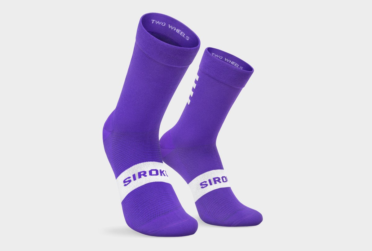 Fahrradsocken Siroko S1 Purple Angliru