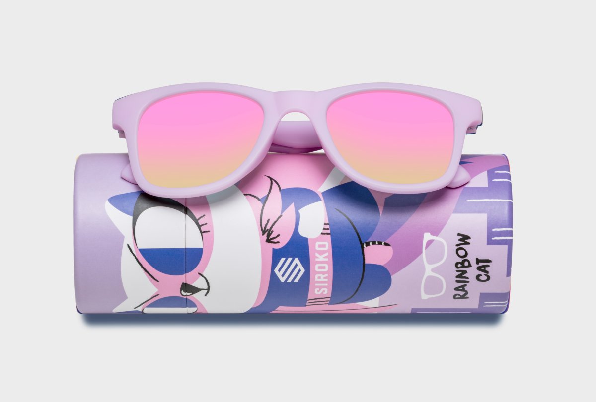 Sonnenbrille Siroko Kids Rainbow Cat